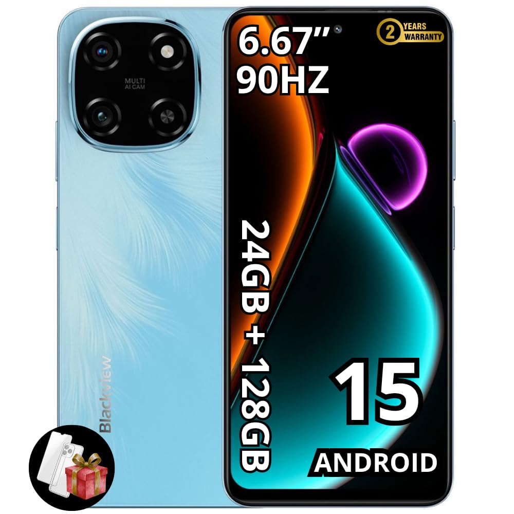 Blackview Color 6 (Double Sim - 6.67''- 128 Go, 8 Go RAM) Bleu