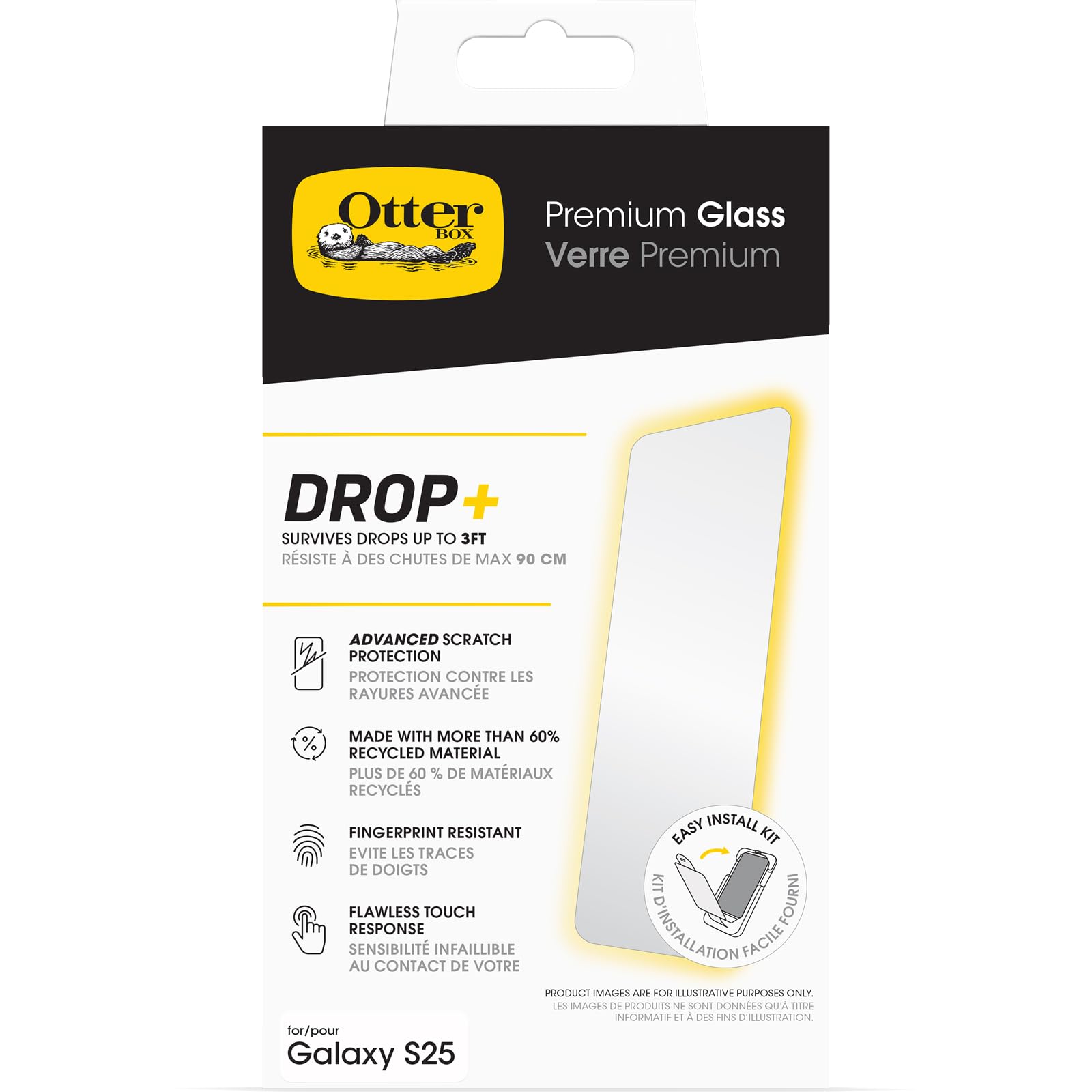 OB PremGlass Samsung S25/S24 clr ProPack