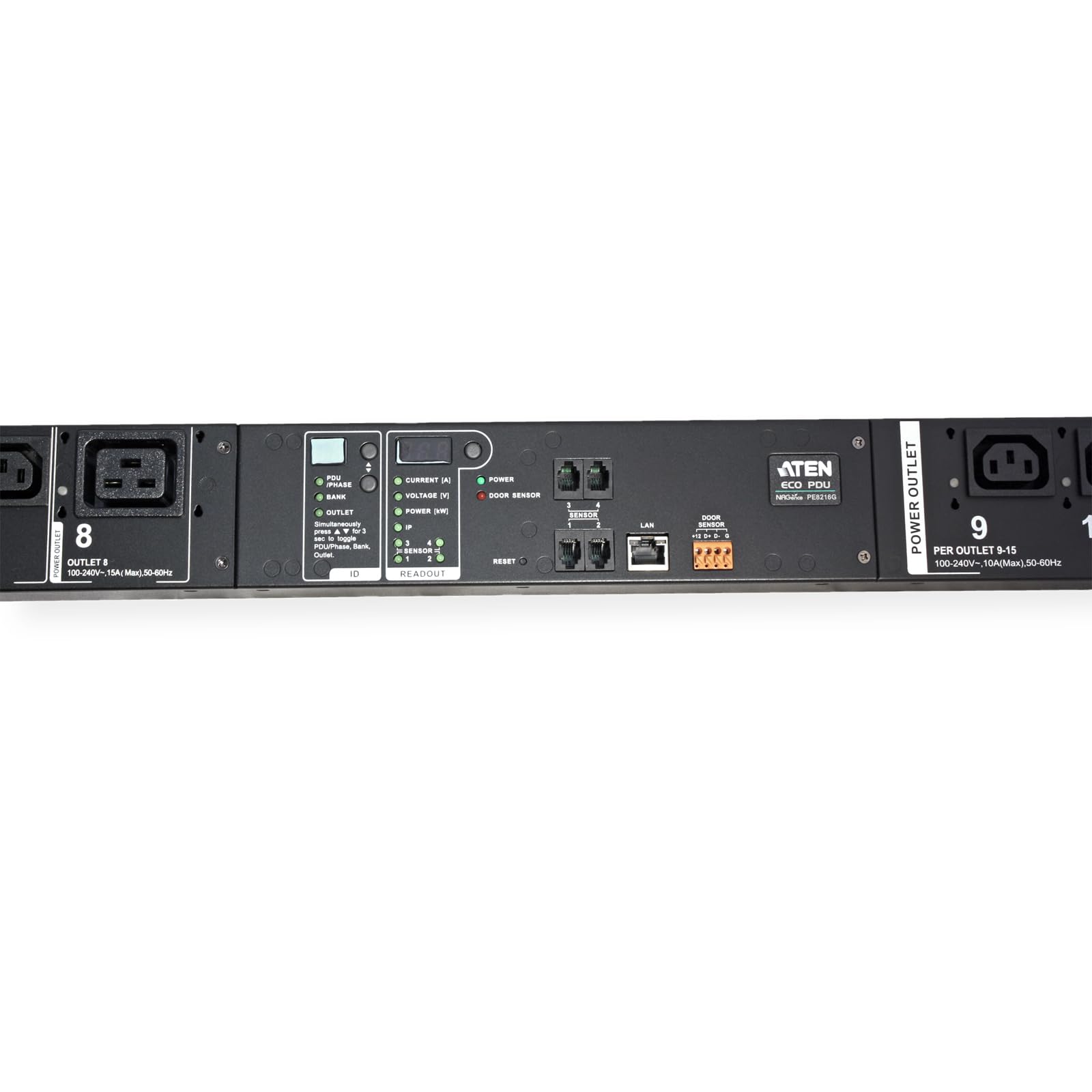Aten PE8216G PDU Vertical 16 prises Control+Mesure par prise