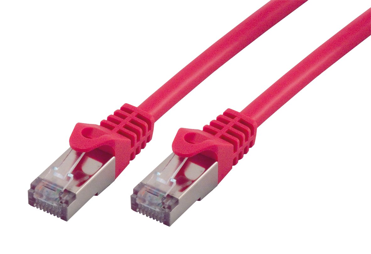 MCL FTP6-3M/R - Câble CAT 6 RJ45 F/UTP - 3m Rouge