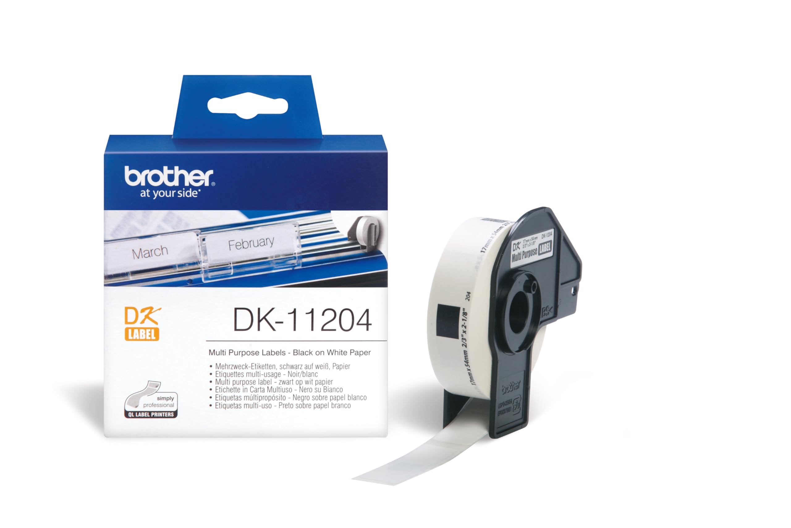 Dual label 400pc/roll 17x54 f QL-series