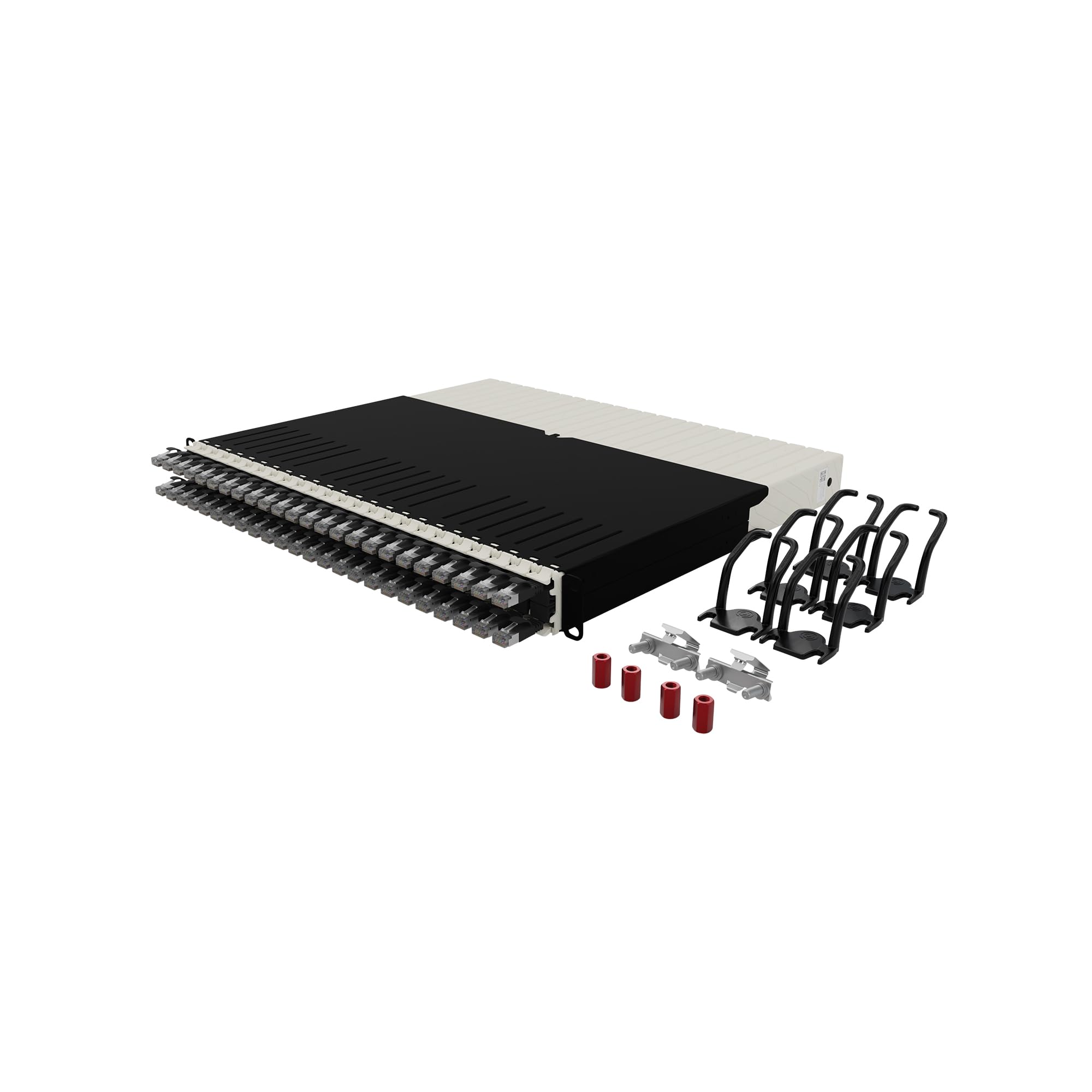 PATCHBOX ONE 24x CAT6A STP NOIR 0,8 m 8U