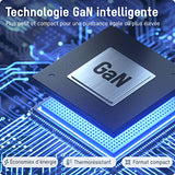 CHARGEUR SECTEUR 2 PORTS USB + TYPE C POWER DELIVERY 65 W