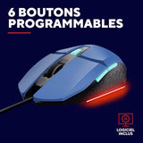 TRUST Souris gaming filaire FELOX rétroéclairée - Bleue