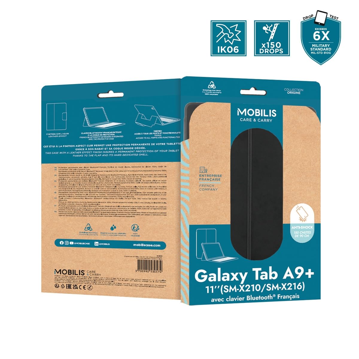 Case Tab A9+10.9 Fr Bluetooth Keyboard