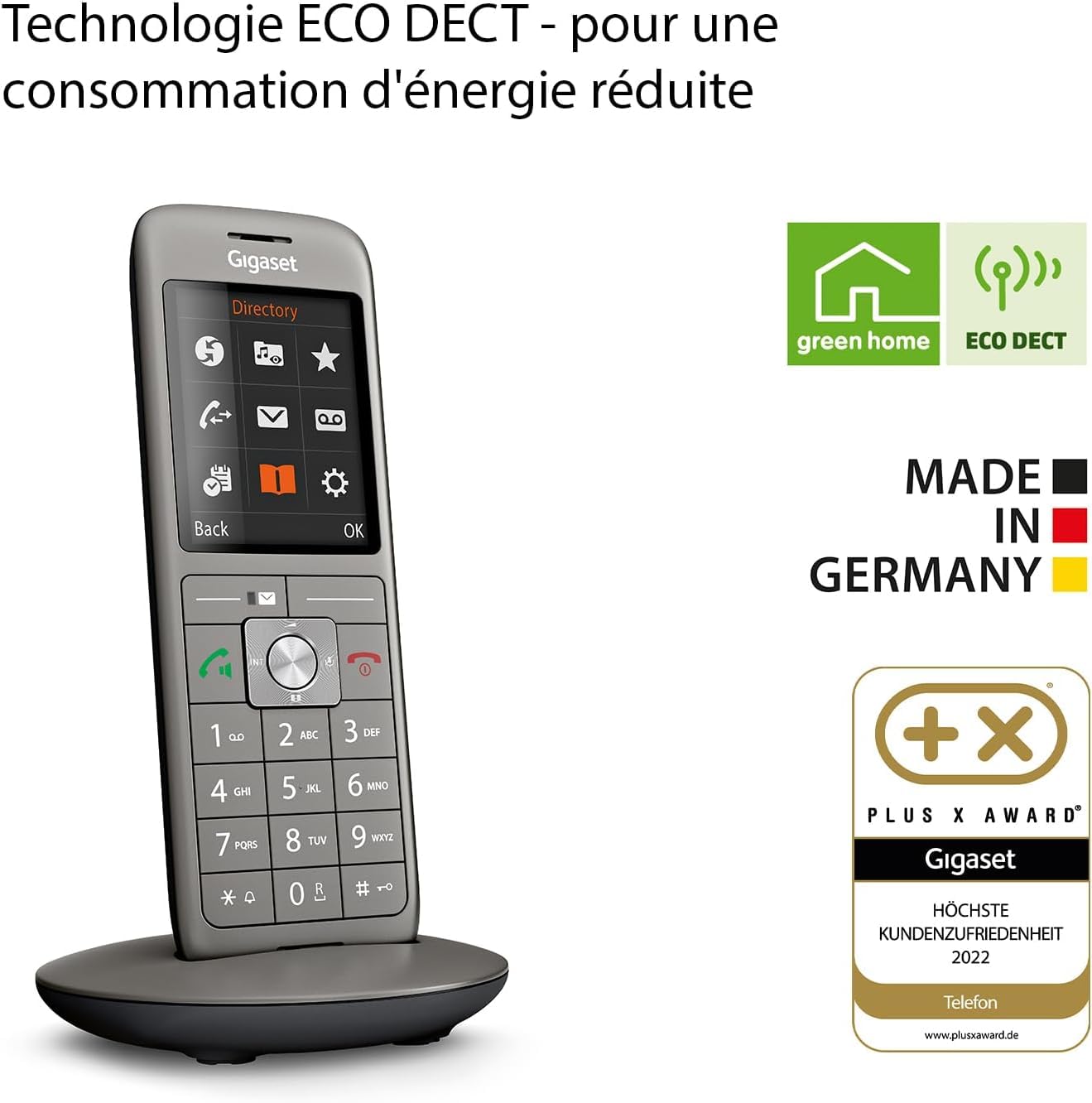 Gigaset CL660 Téléphone sans fil DECT - base + combiné