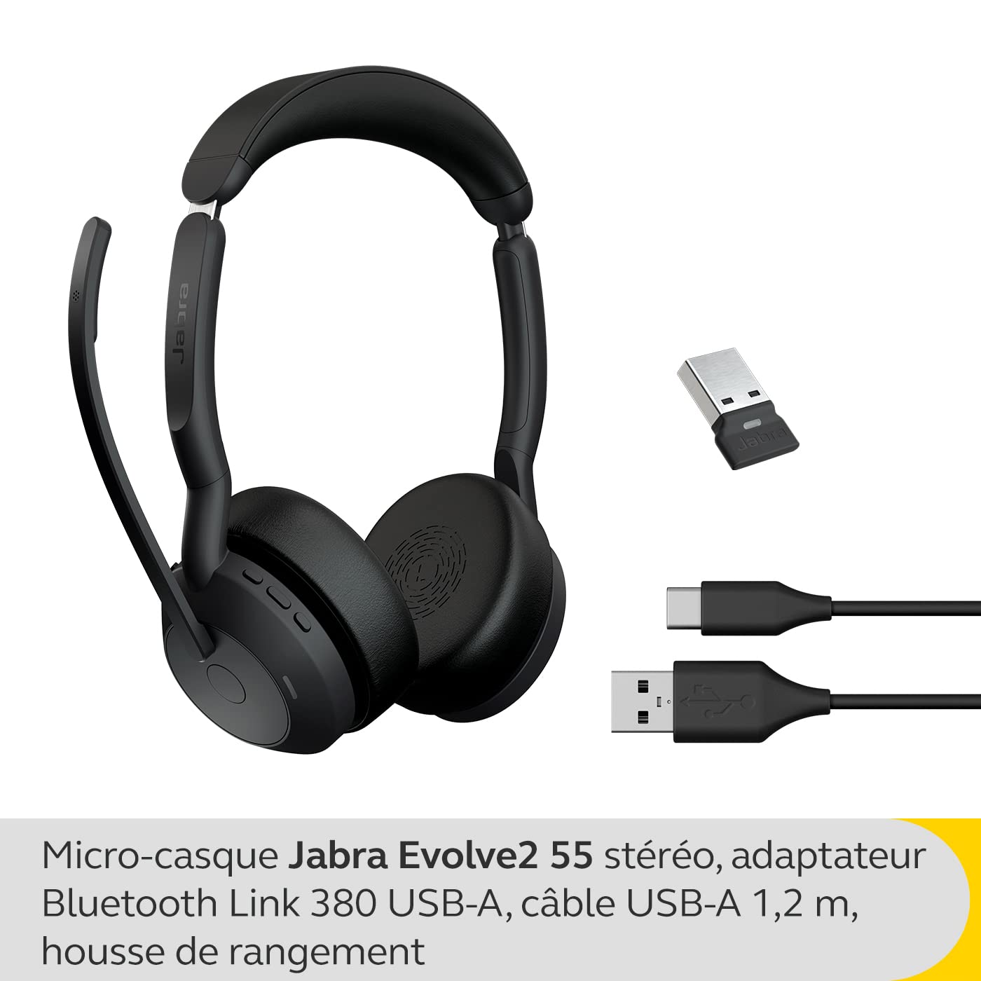 Jabra Evolve2 55 Link380a UC Stereo