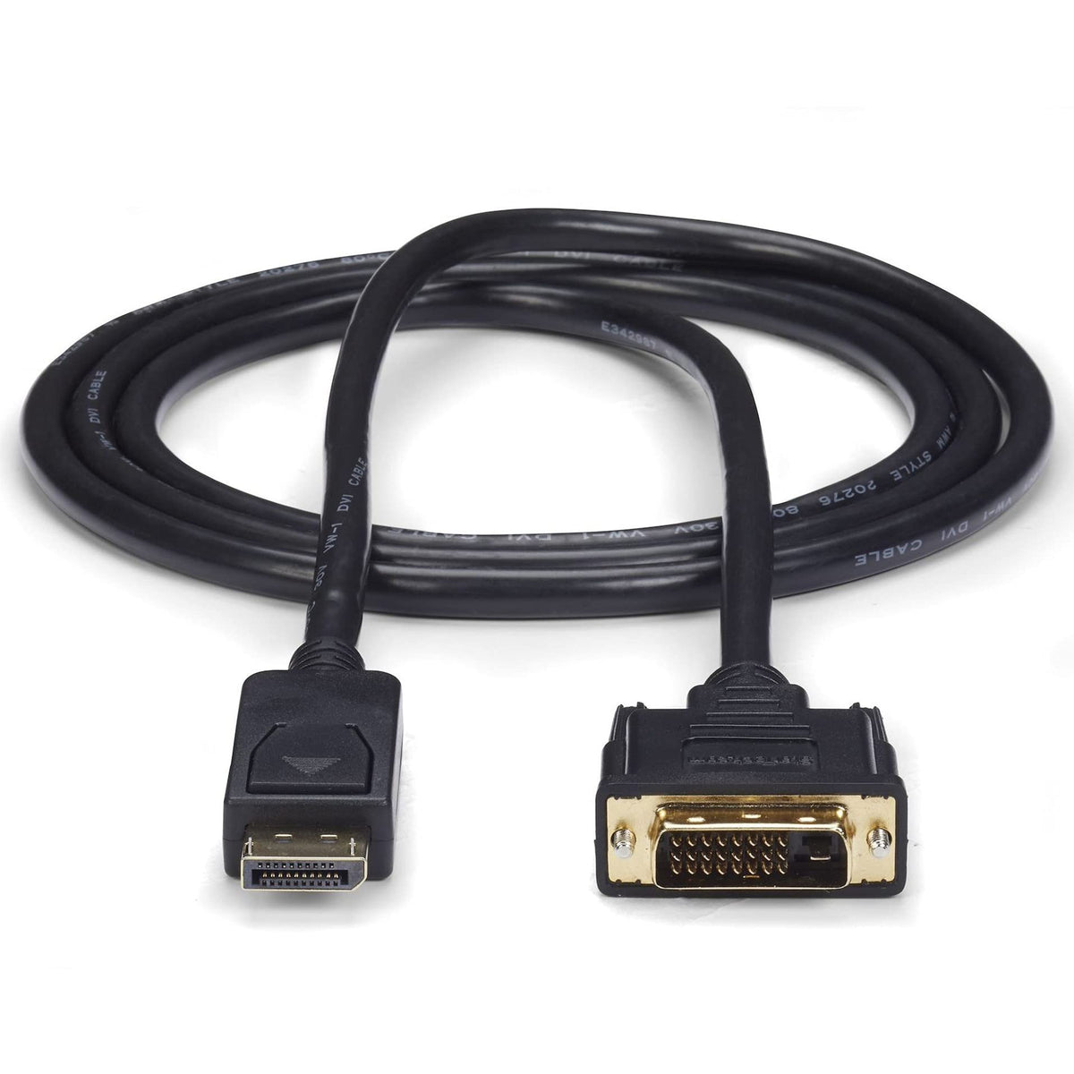 6 ft DisplayPort to DVI Cable - M/M