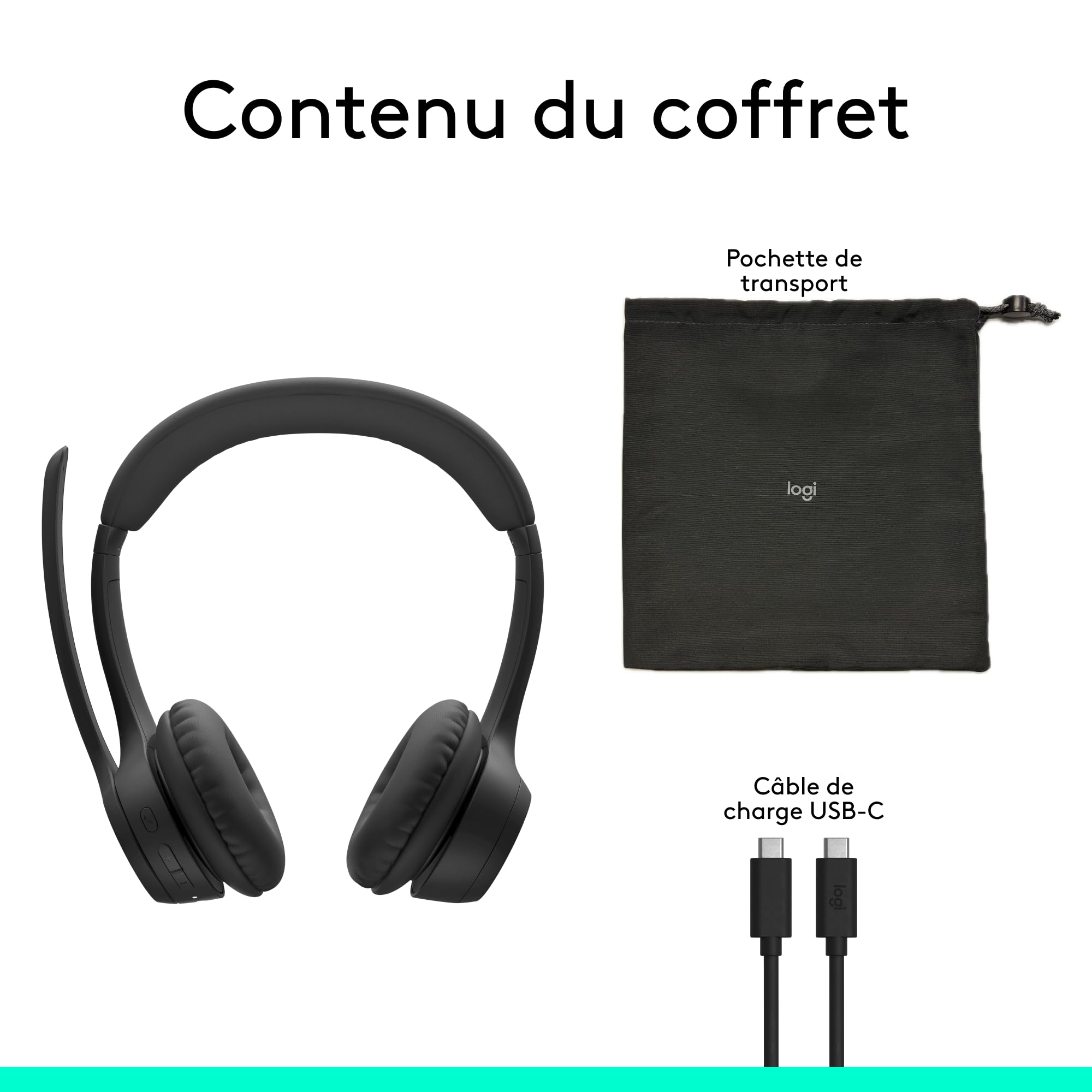LOGITECH Headset - Zone 305 - Midnight Black - 2.4GHZ/BT - PLUGC - EMEA28-935 - BT DIRECT
