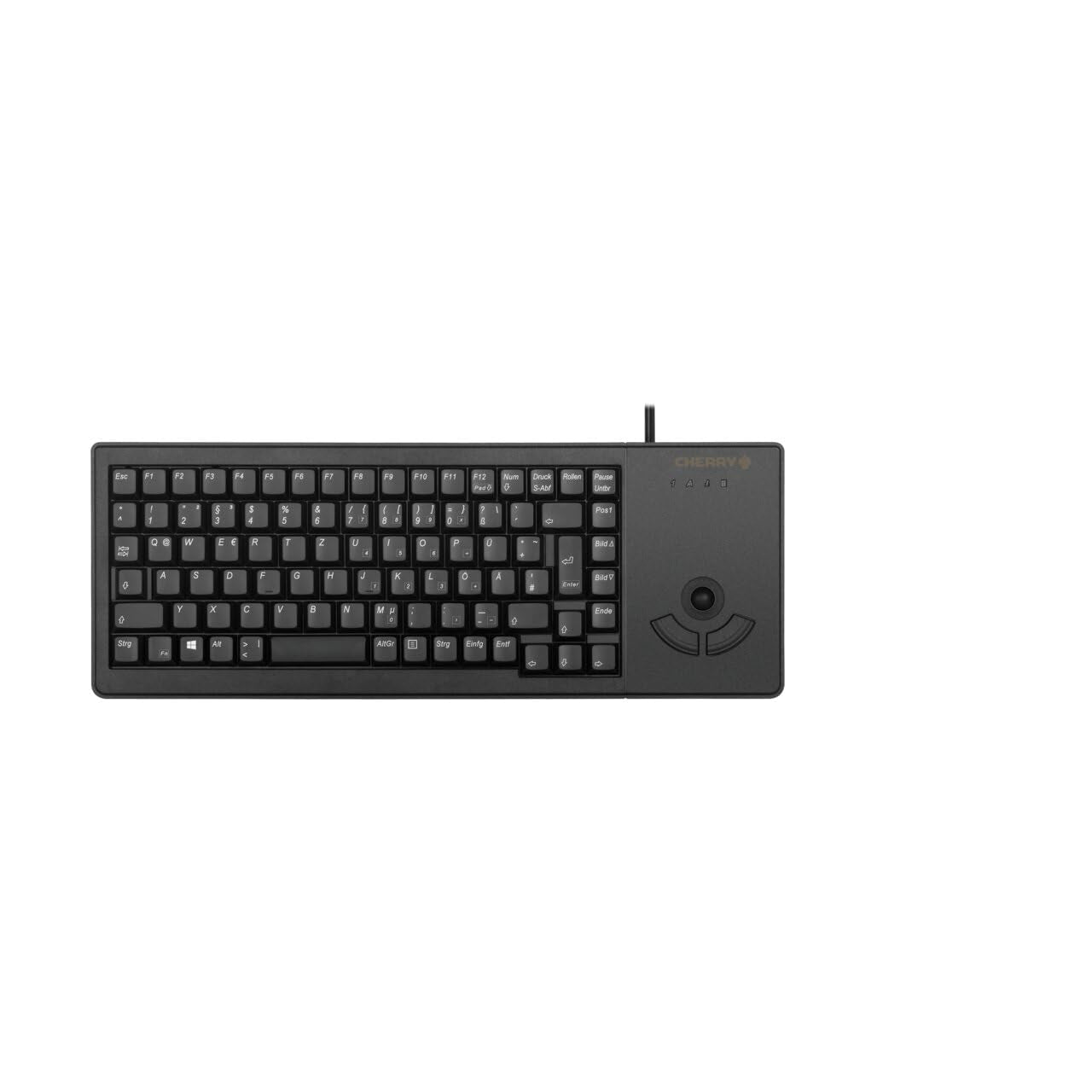 Cherry clavier miniature + trackball azerty usb noir +2 win