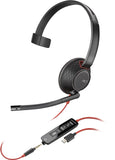 POLY Blackwire C5210 casque MS USB-C/A+Jack - 1 écouteur