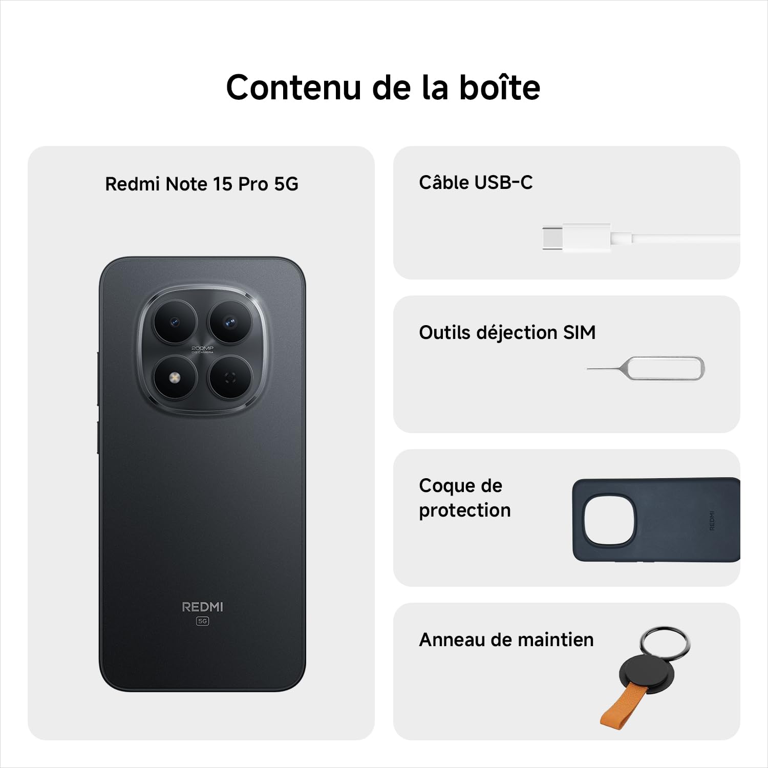 Xiaomi Redmi Note 15 Pro 5G (6.83'' - 512 Go, 8 Go RAM) Bleu