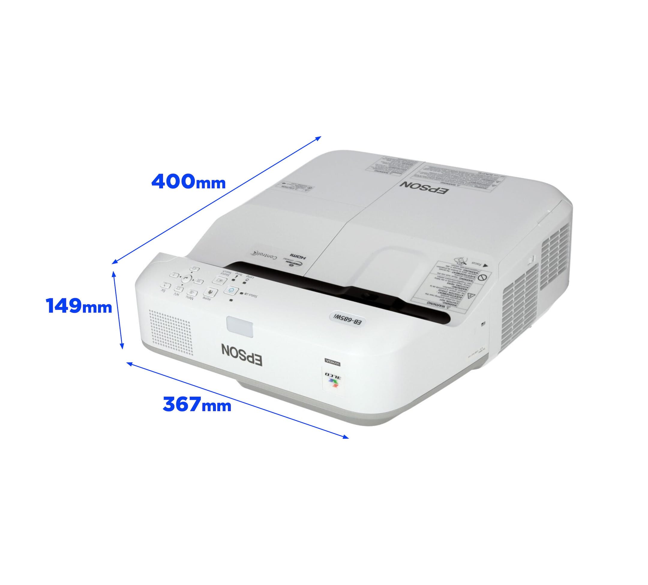 EPSON EB-685Wi 3LCD WXGA interactive ultra short throw projector 1280x800 16:10 3500 lumen 16W speaker