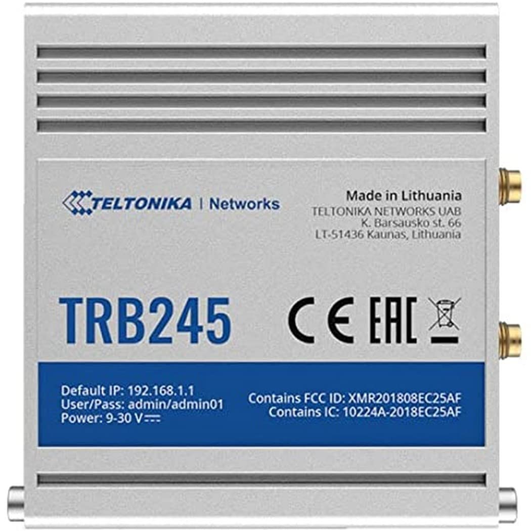 TELTONIKA NETWORKS TRB245 LTE/4G Industrial Gateway