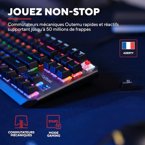 TRUST Clavier mécanique CALLAZ TKL - GXT834 (FR)