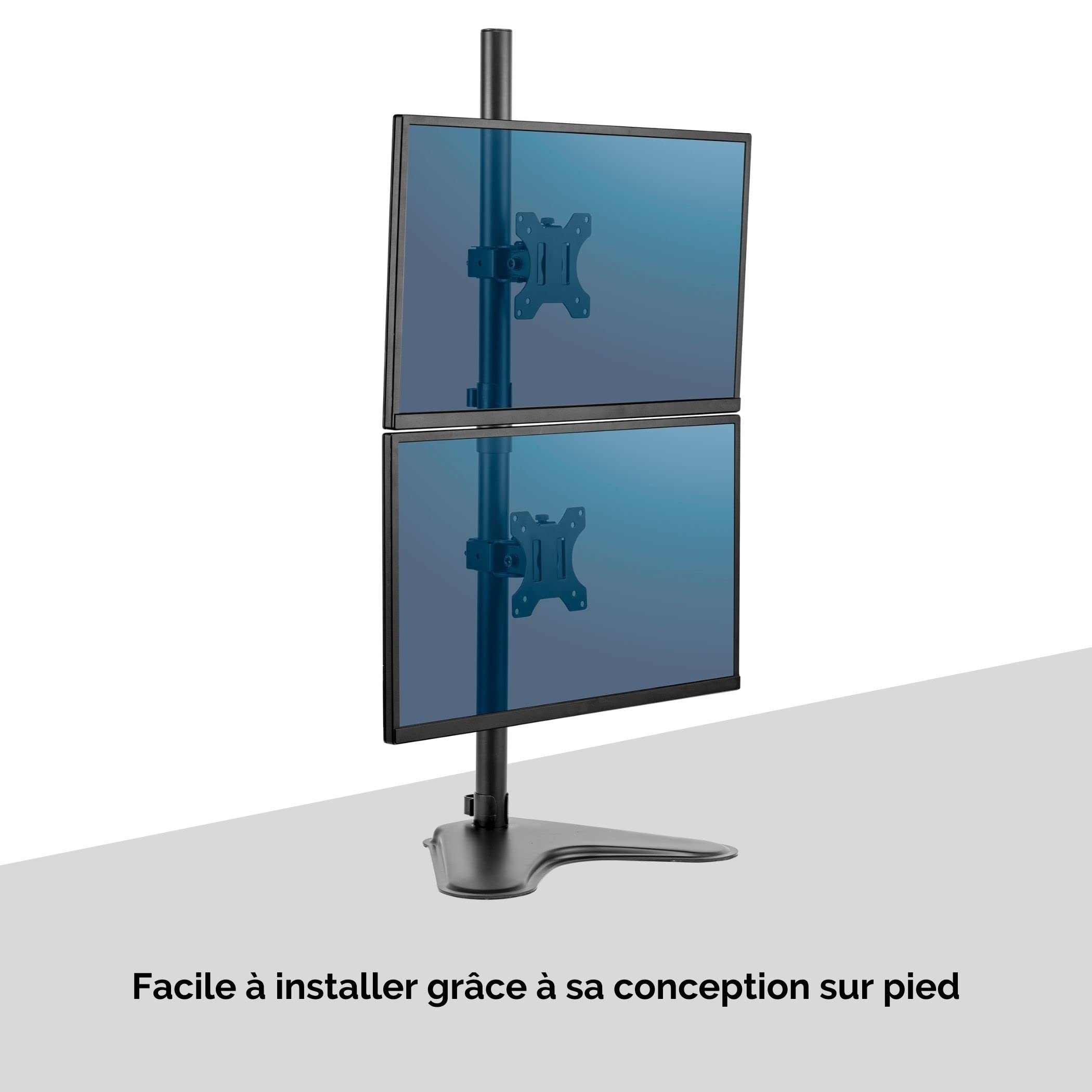 FELLOWES bras double vertical sur pied professional Serie