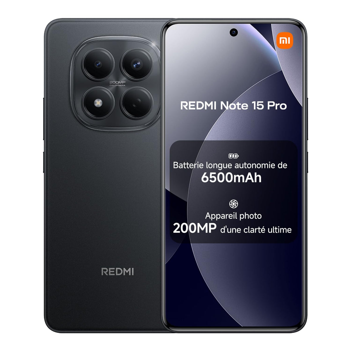 Xiaomi Redmi Note 15 Pro 4G (6.83'' - 256 Go, 8 Go RAM) Noir