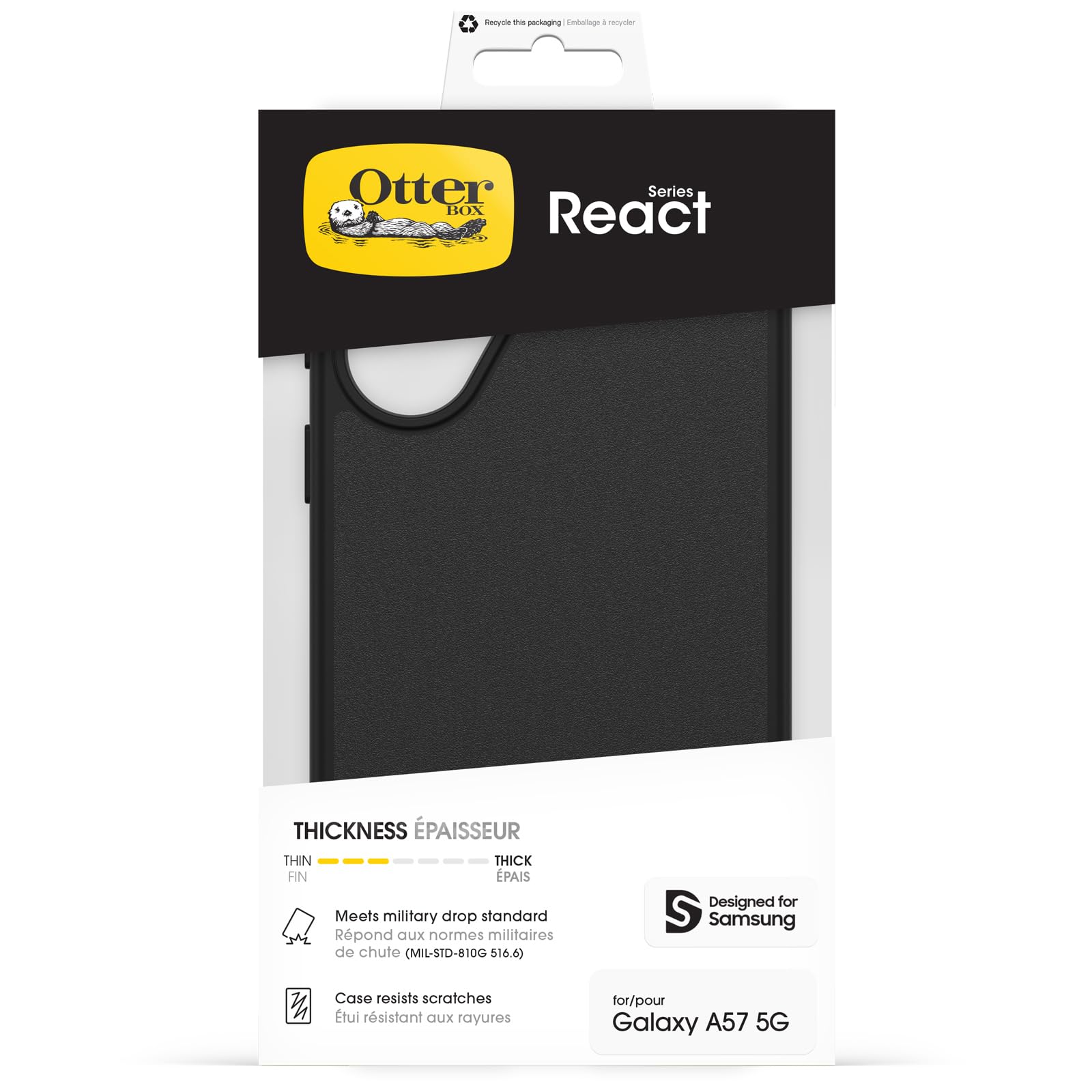 OtterBox React Samsung A57 5G - black