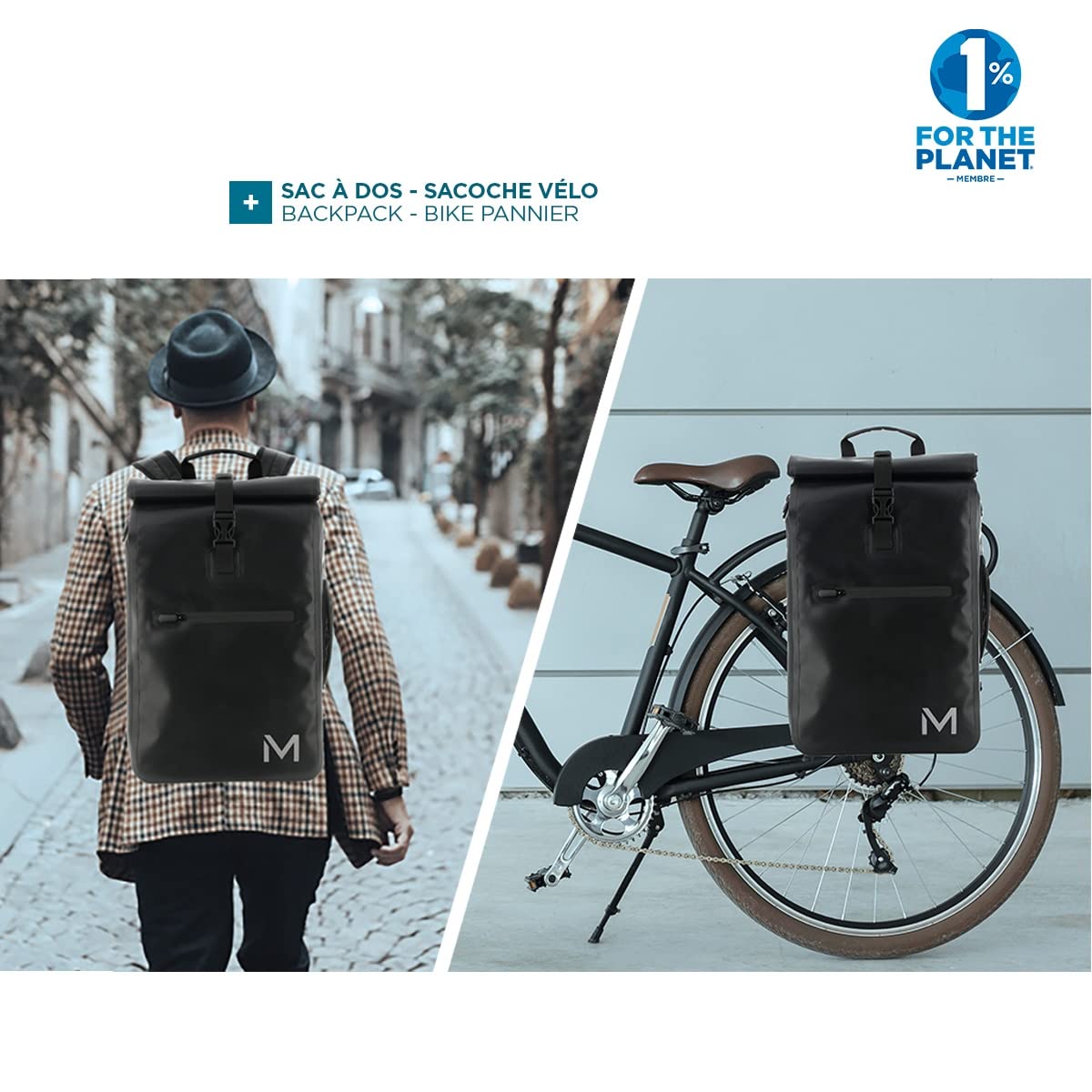 Bike Backpack/Panier 25L 14-15.6 Black