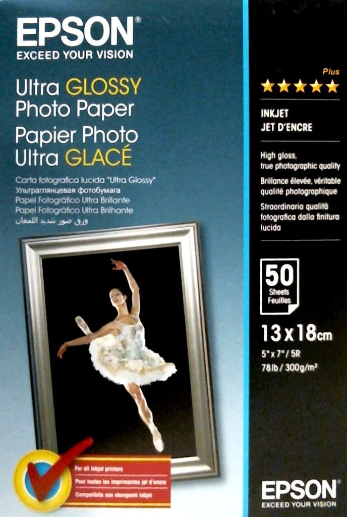EPSON S041944 Ultra brillant photo  papier inkjet 300g/m2 130x180mm 50 feuilles pack de 1