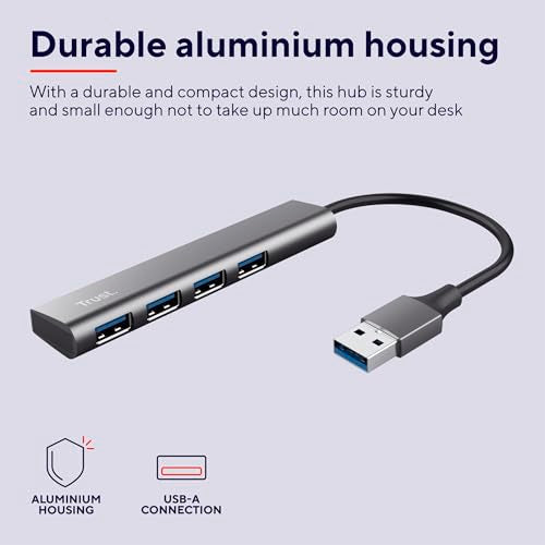 TRUST Hub USB-A HALYX 4 ports USB 3.2