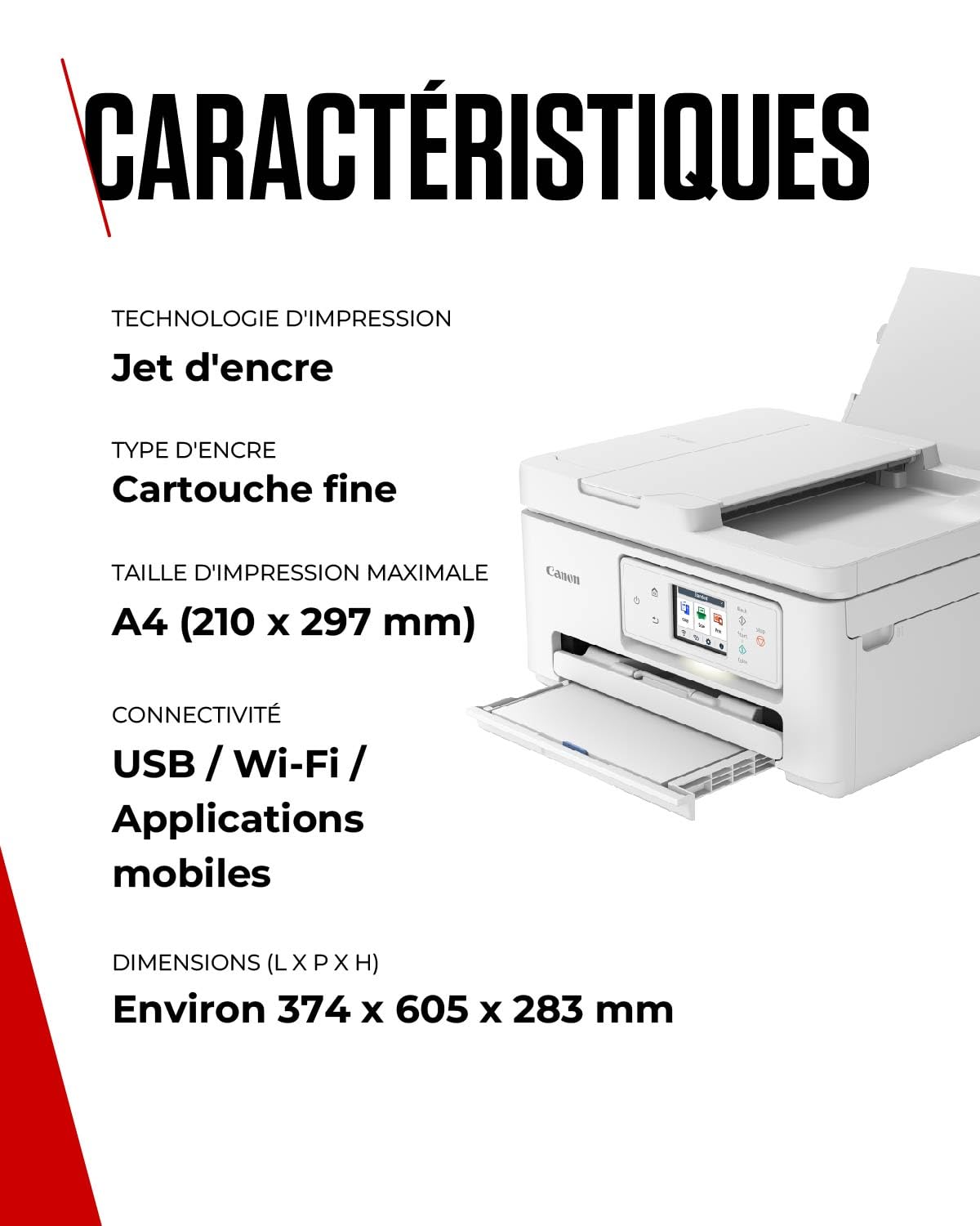 CANON PIXMA TS7750i MFP colour inkjet A4 15ipm Print 200sheets USB Wi-Fi