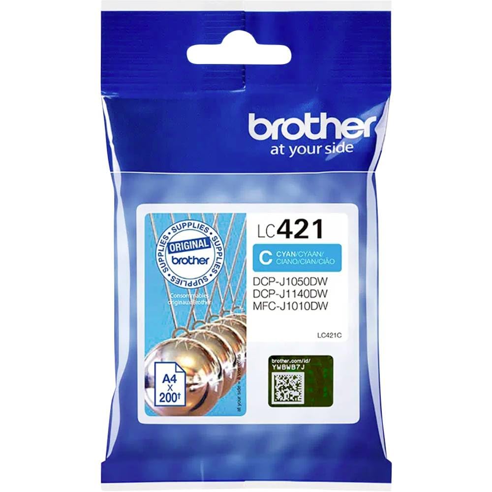 BROTHER 200-page standard capacity Cyan ink cartridge for DCP-J1050DW MFC-J1010DW and DCP-J1140DW
