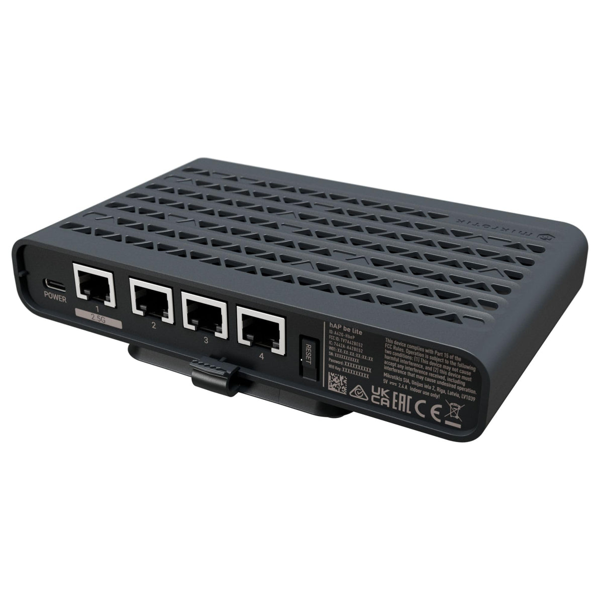 Mikrotik hAP be lite routeur sans fil Ethernet Bi-bande (2,4 GHz / 5 GHz) Noir