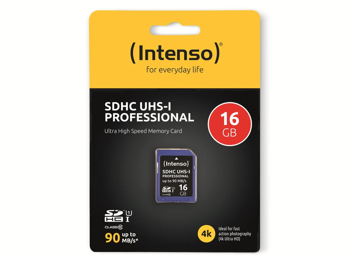 INTENSO Carte SDHC UHS-I Professional Class 10 - 16 Go