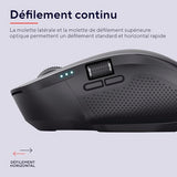 TRUST Souris sans fil OZAA II multi-connexion - Noire