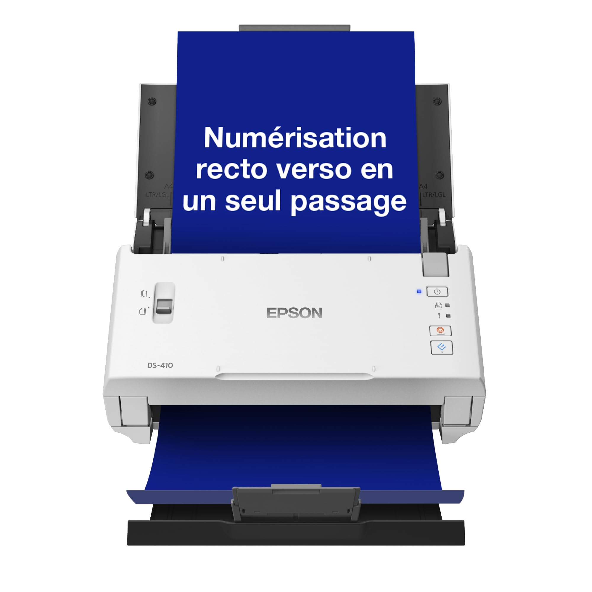 EPSON WorkForce DS-410 Document scanner Contact Image Sensor CIS Duplex A4 600x600dpi 26ppm ADF 50sheets 3000scans/d USB 2.0