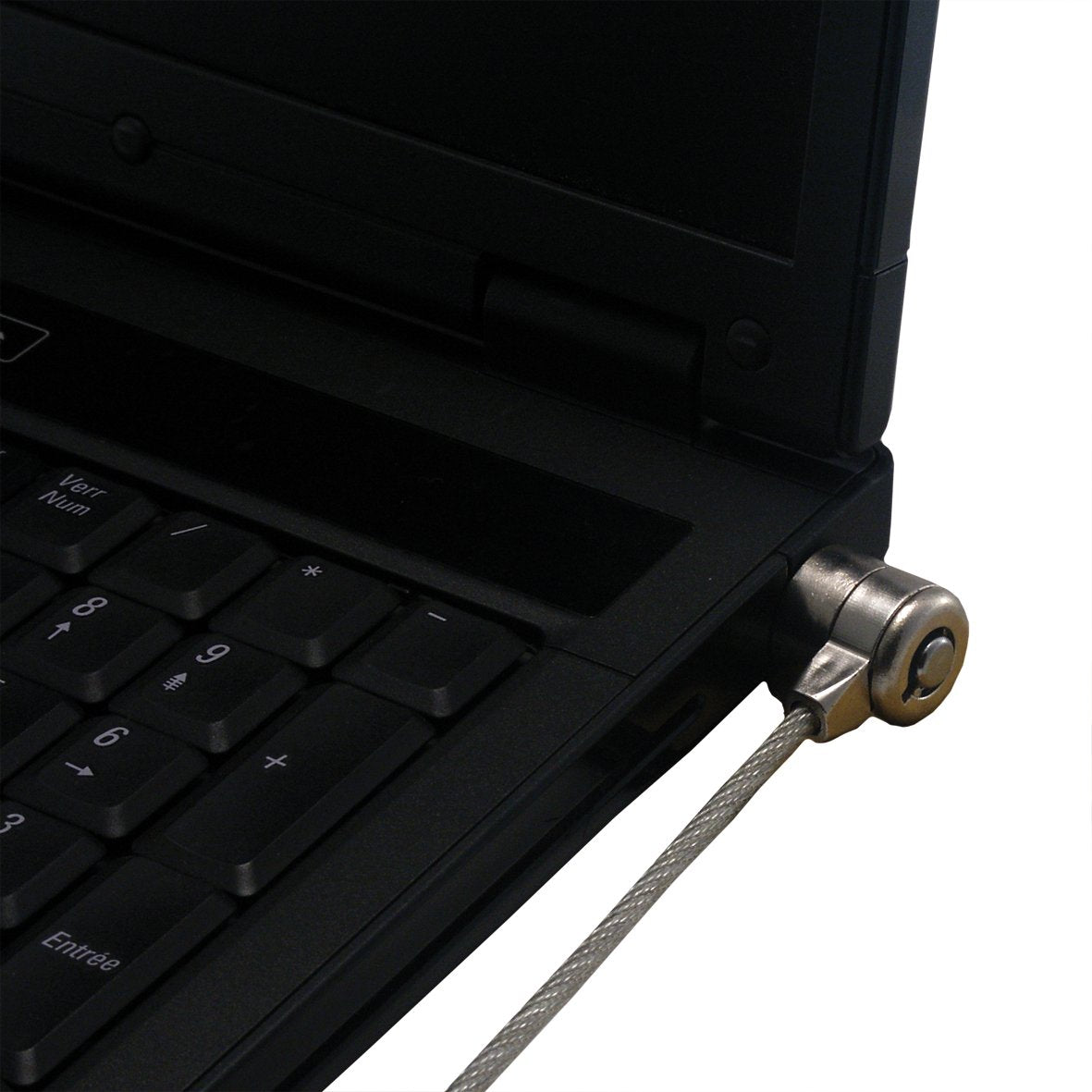 MCL Antivol type câble à encoche système à clef pour PC portable - 1,80m