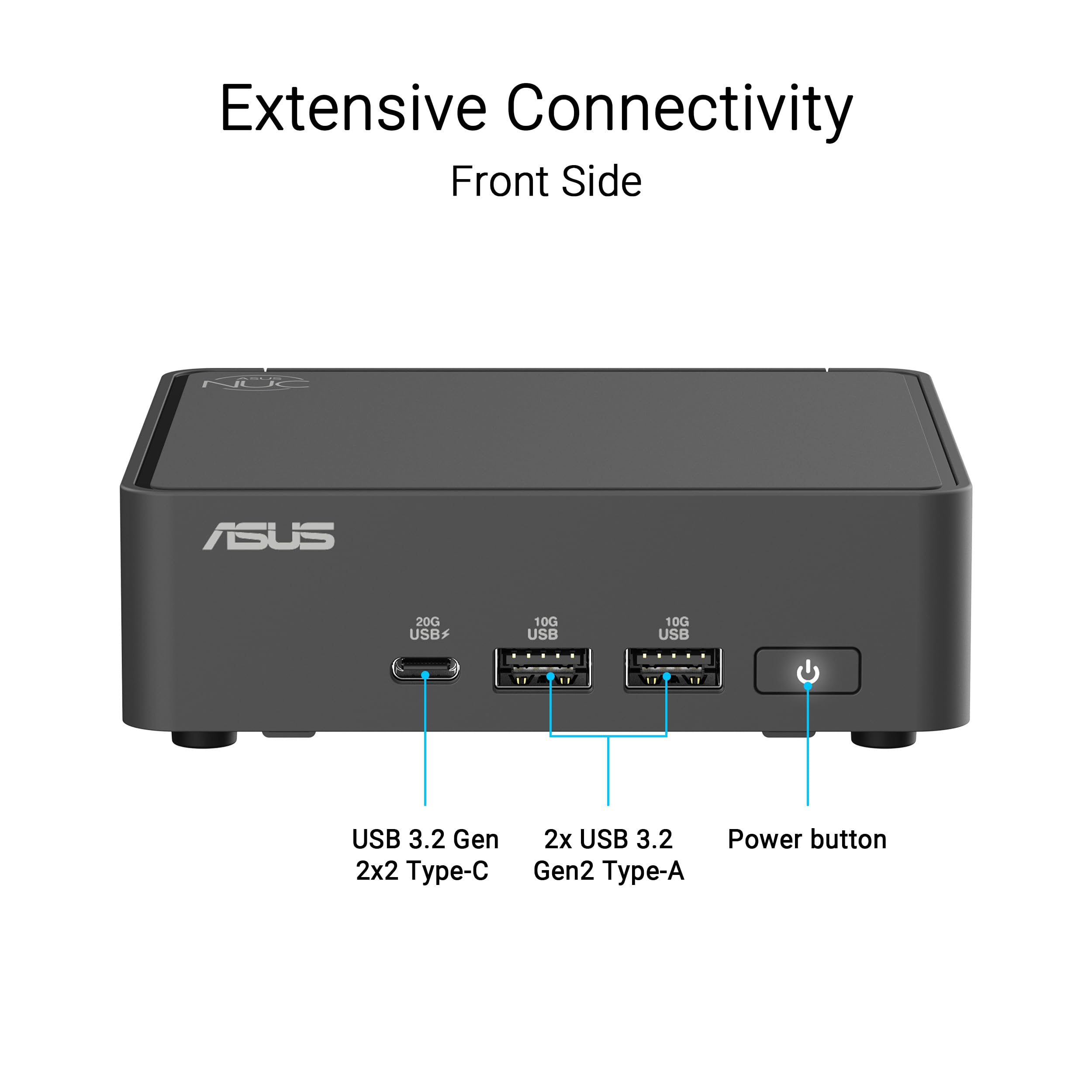 ASUS RNUC15CRSU700002 Barebone Intel Core Ultra 7 255H Kit L6 EU Cord