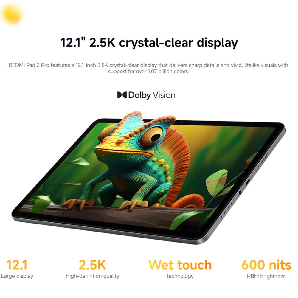 Xiaomi Redmi Pad 2 Pro (WIFI - 12.1'' - 128 Go, 6 Go RAM) Gris
