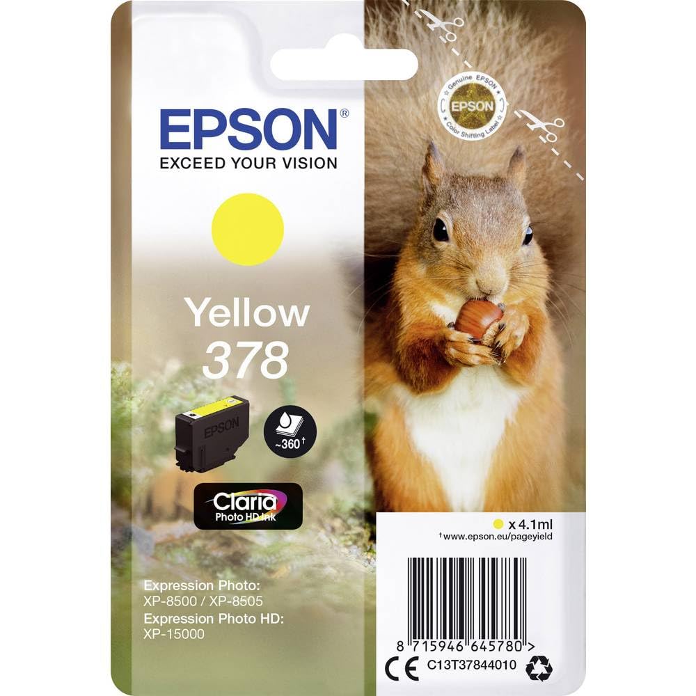 EPSON 4LB Singlepack Yellow 378 Eichhörnchen Clara Photo HD Ink