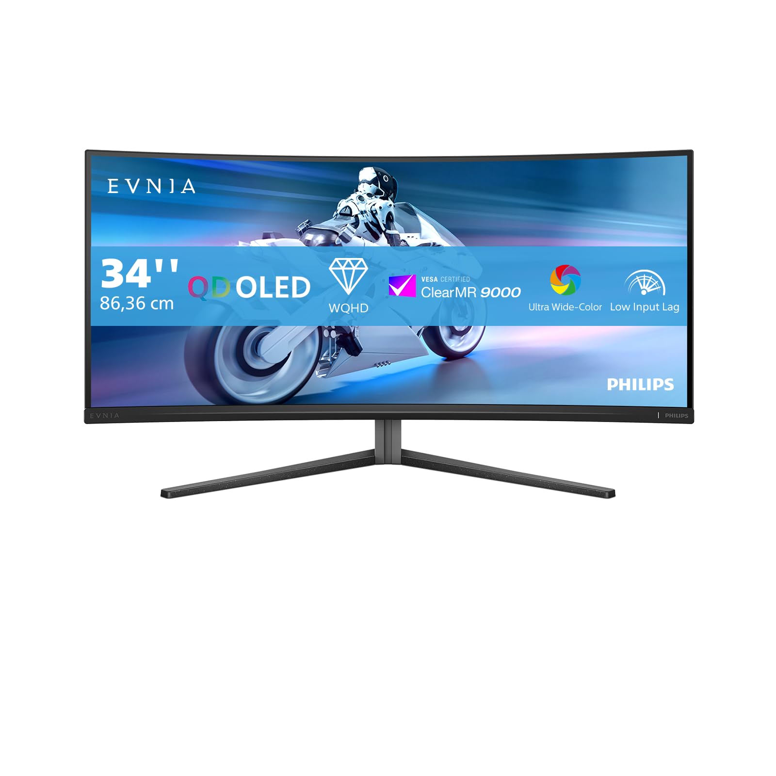 PHILIPS 34M2C6500 34p OLED 3440x1440 HDMI Black/Grey