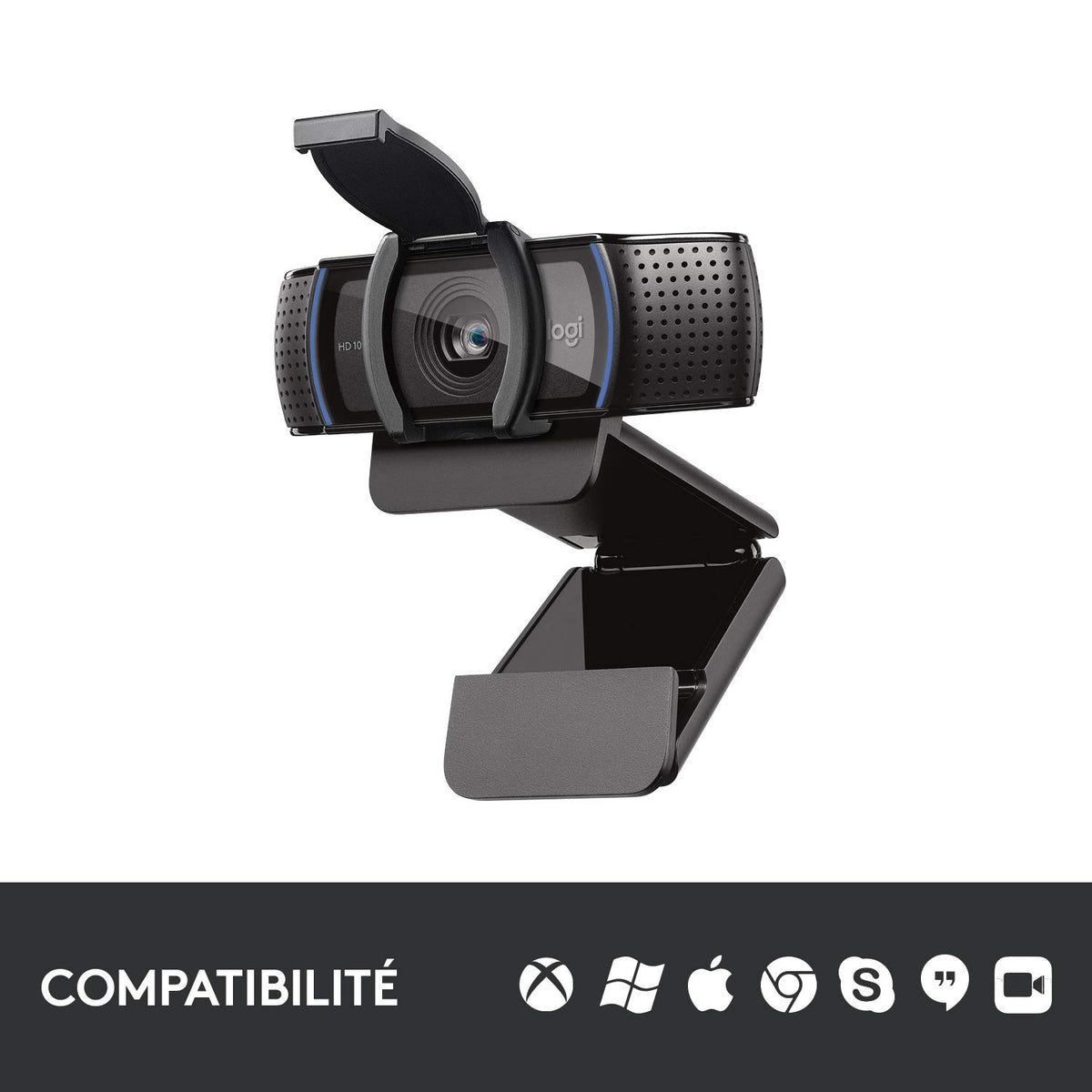 LOGITECH HD Pro Webcam C920S Webcam colour 1920 x 1080 audio USB
