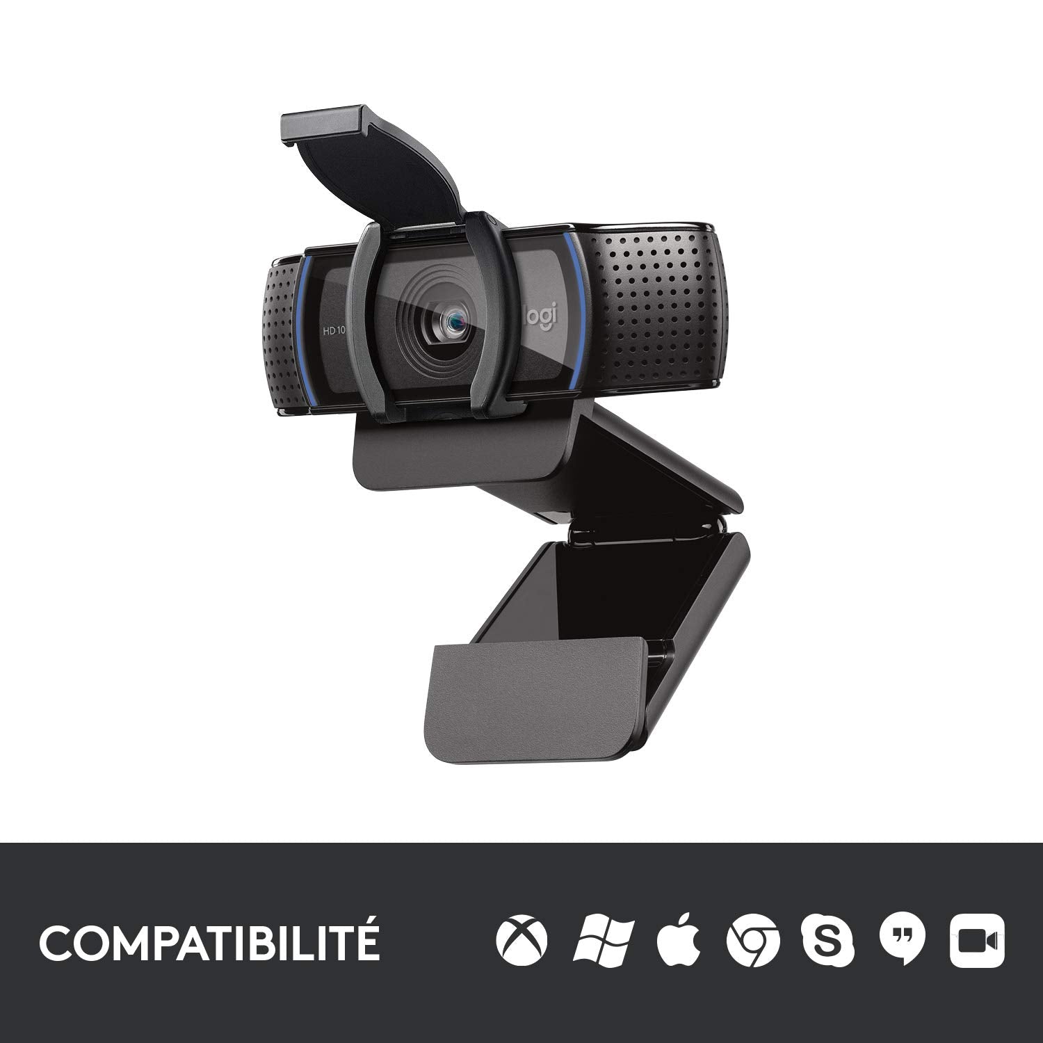 LOGITECH HD Pro Webcam C920S Webcam colour 1920 x 1080 audio USB