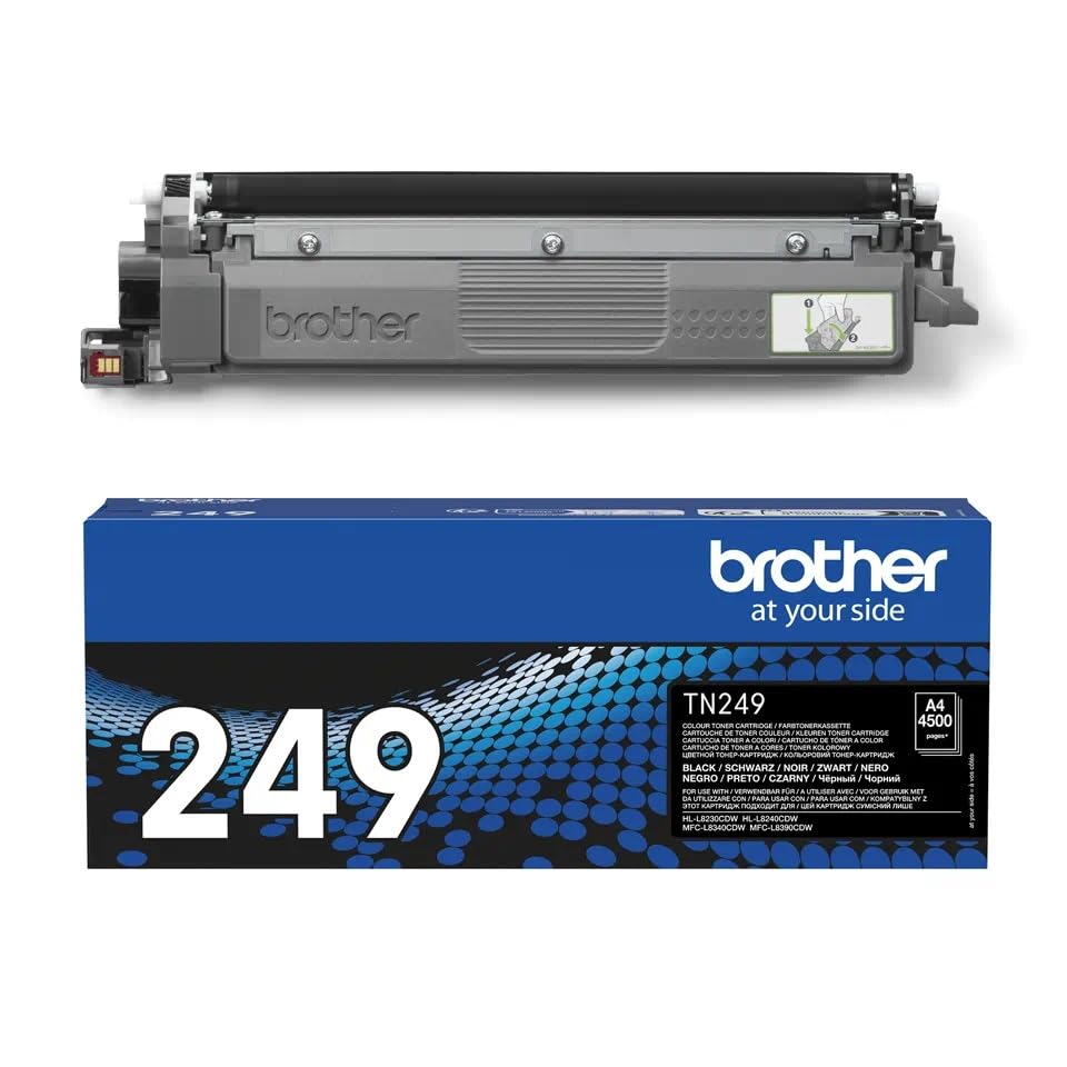 BROTHER TN-249BK Black Toner Cartridge Prints 4.500 pages