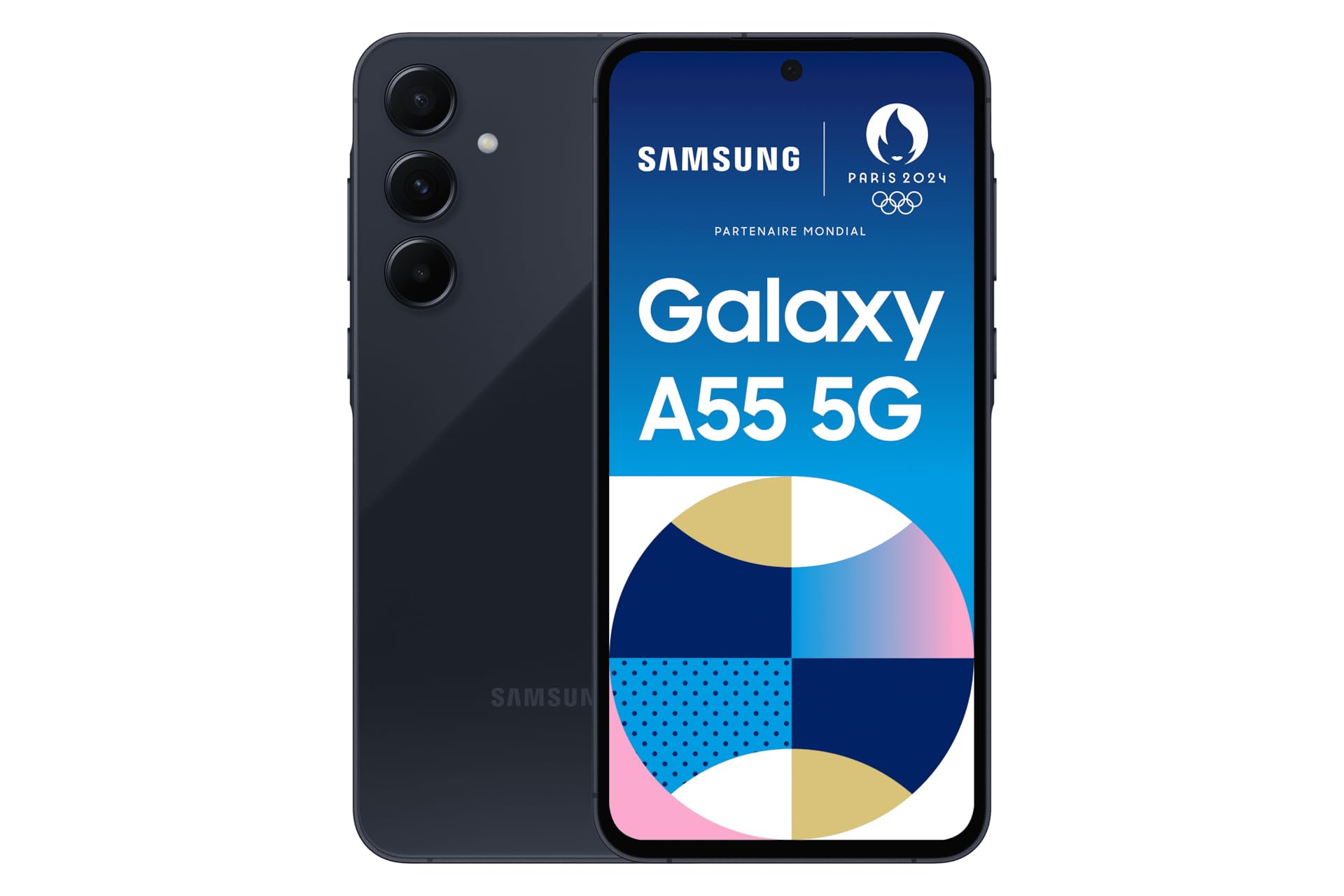 Samsung A556 Galaxy A55 5G (Double Sim - 6.6", 128 Go, 8 Go RAM) Bleu Nuit