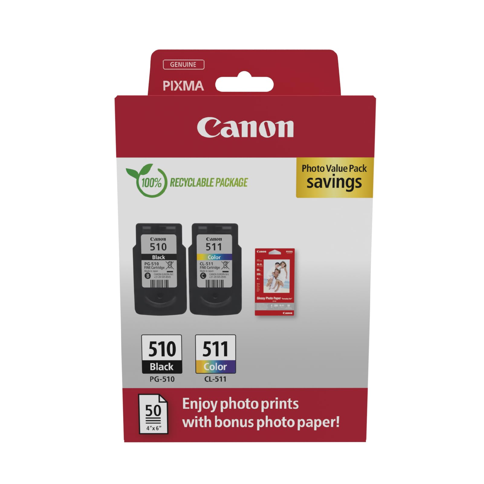 CANON PG-510/CL-511 Ink Cartridge PVP