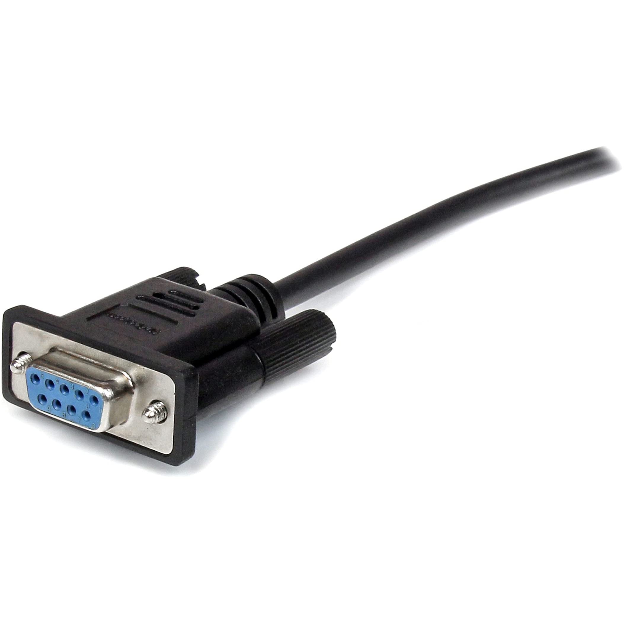 0.5m Straight Through Serial Cable MF BK