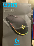 LOGITECH Gaming Mouse G203 LIGHTSYNC Mouse optical 6 buttons wired USB black