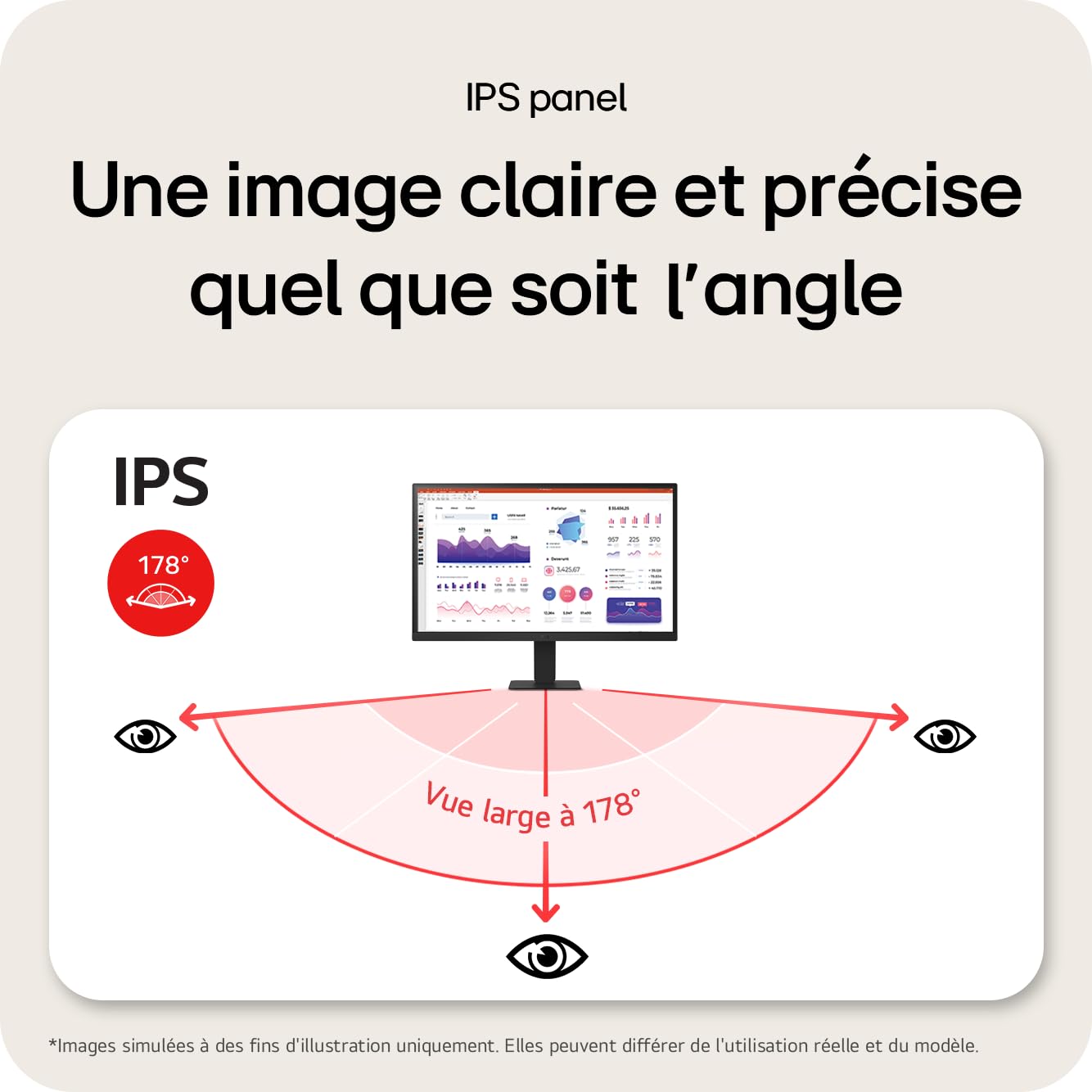 LG - Écran LED - 32p 2560x1440 QHD 100 Hz - IPS - 5 ms - Inclinable -  Garantie 3 ans