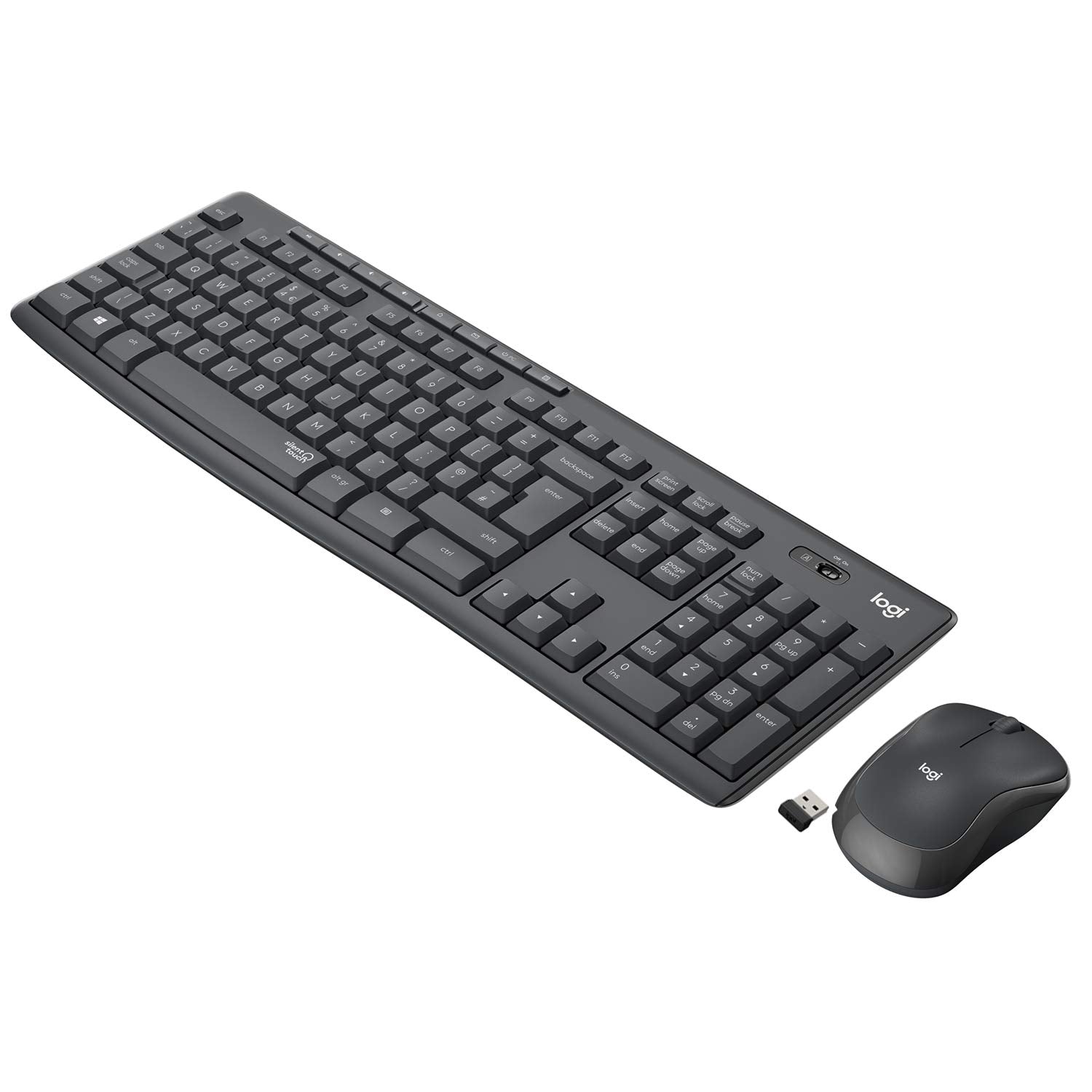 Logitech 920-009799 MK295 Combo Sans Fil Silencieux Graphite