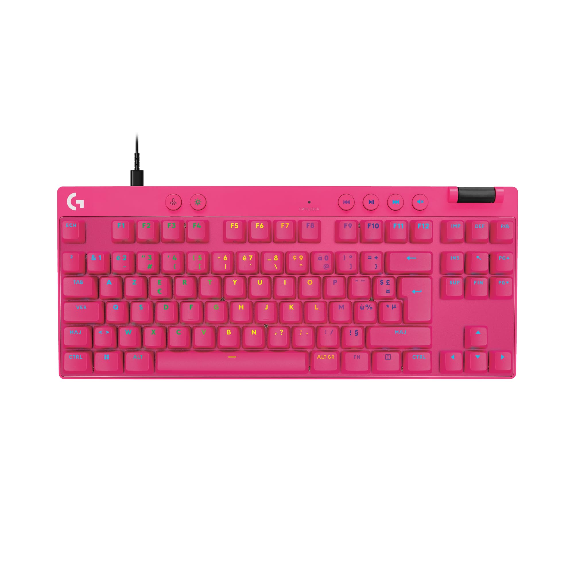 LOGITECH PRO X TKL RAPID Keyboard - Magenta (FR)