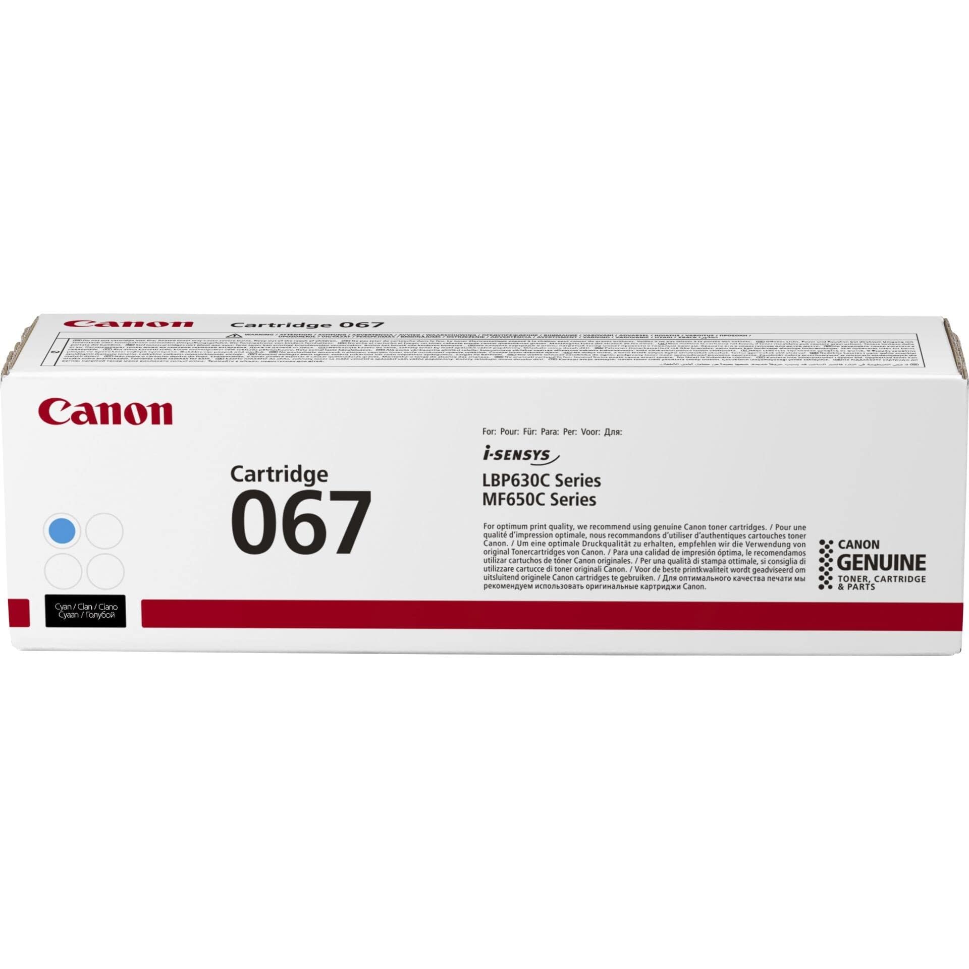 CANON Toner Cartridge 067 Cyan
