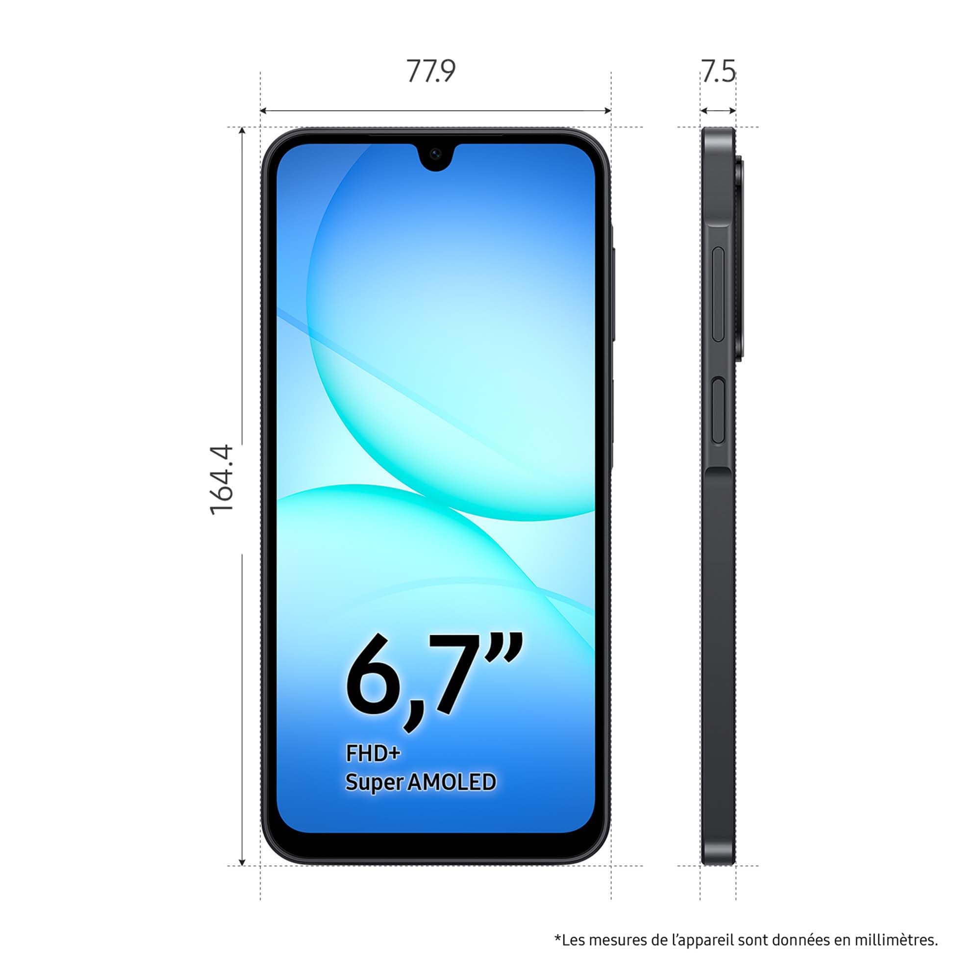 Samsung A176 Galaxy A17 5G (6.7'' - 128 Go, 4 Go RAM) Noir