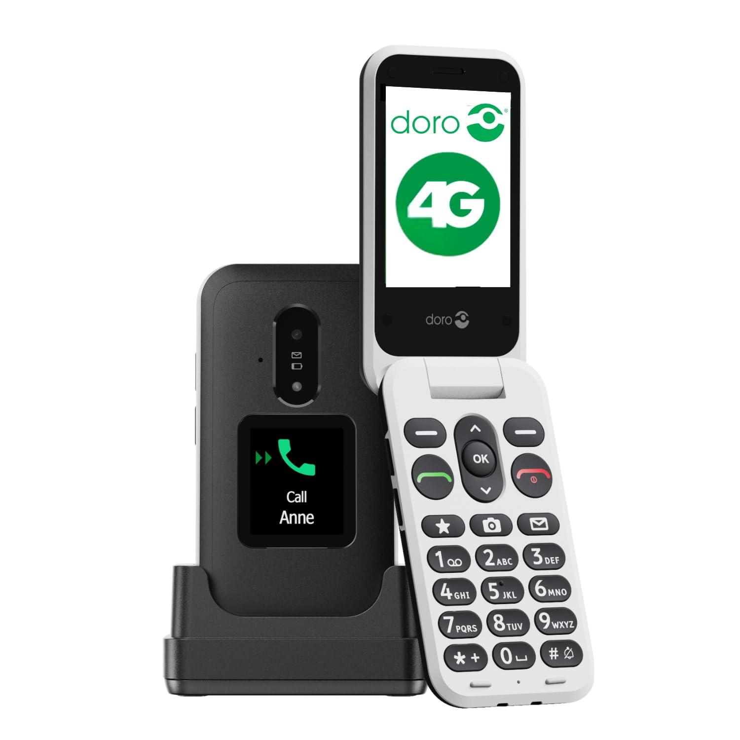 Doro Leva E30 BLACK/WHITE