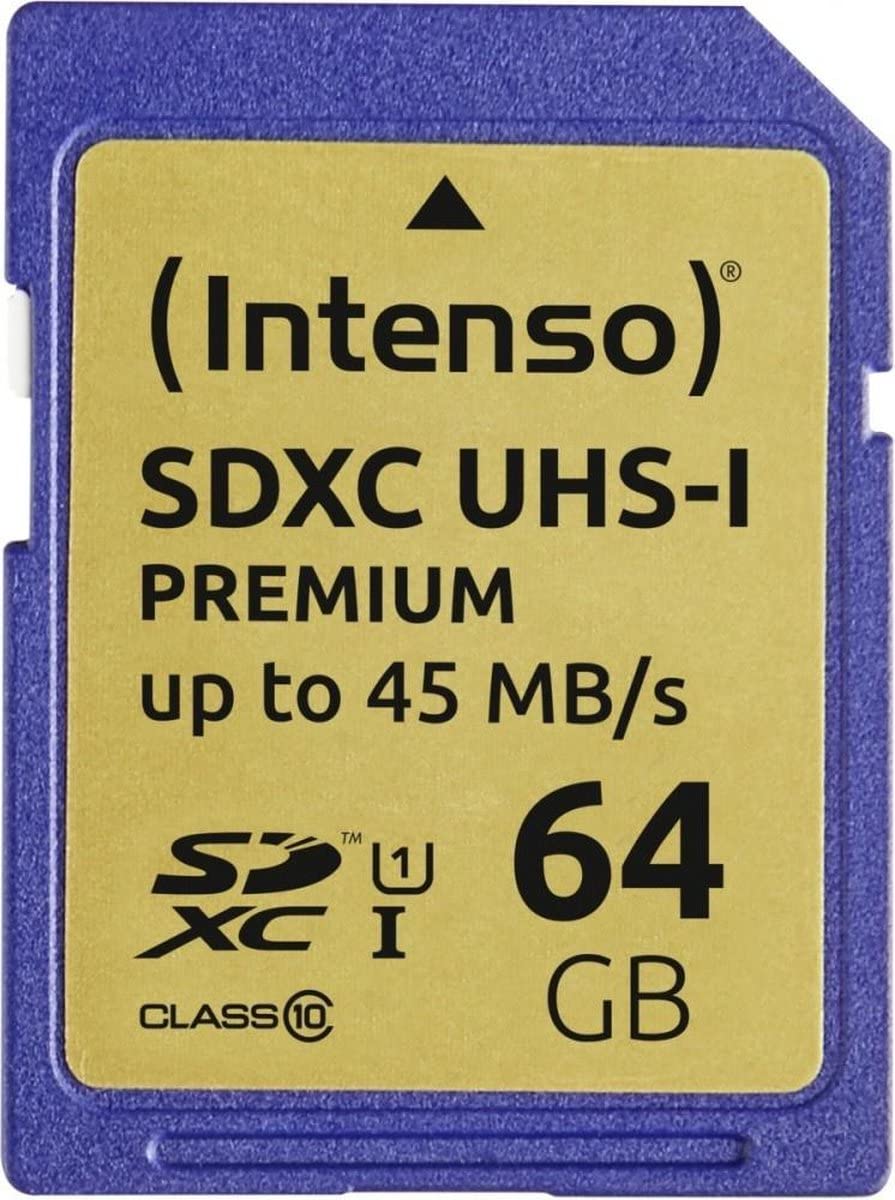INTENSO Carte SDXC UHS-I Premium Class 10 - 64 Go